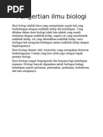 Download Pengertian ilmu biologi by deny arya wiranata SN23320356 doc pdf