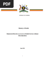 MoH_Ministerial Directive on Access to Health Services Without Discrimination 19 June 14