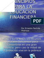 Principios para La Educacion Financiera