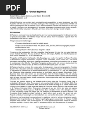 Bi Publisher