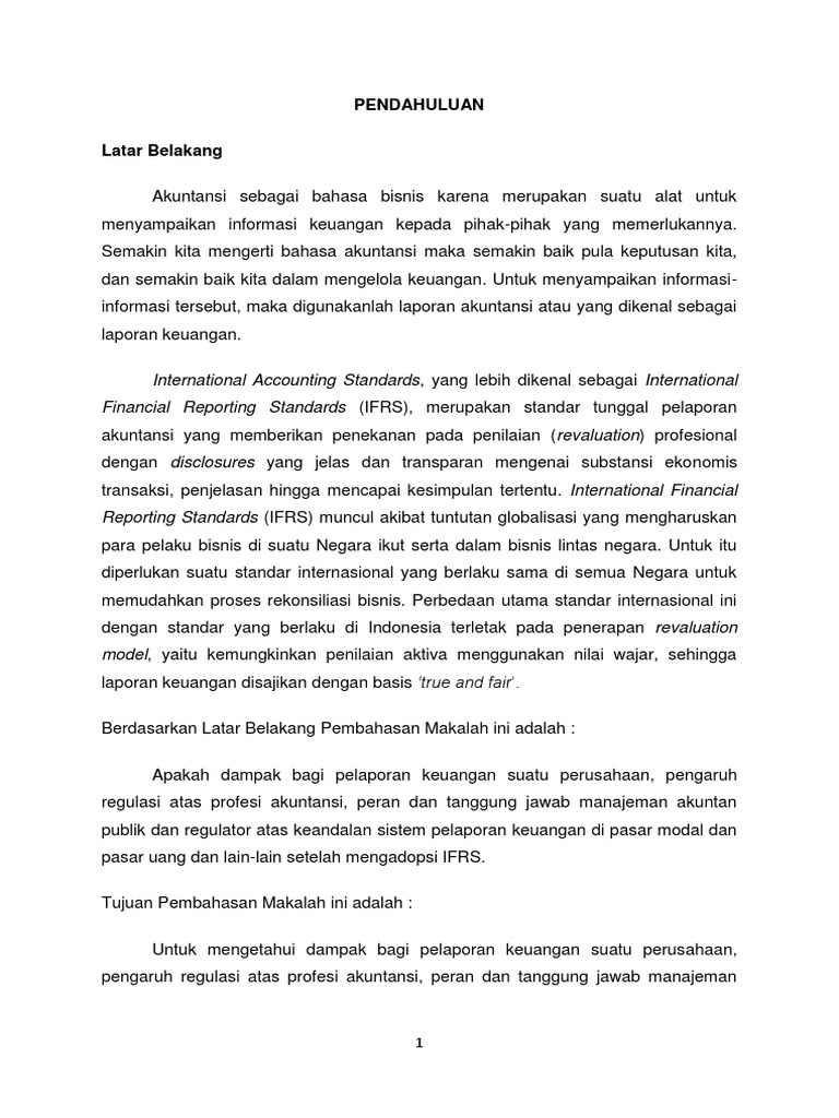 Makalah Pelaporan Keuangan