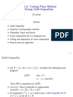 Cutting Plane Method and Strong Valid Inequalities