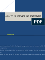 Sec 19 Quality in Research & Development