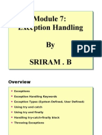 Module 7 - Exception Handling