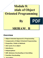 Module 8 - Essentials of Object Oriented Programming