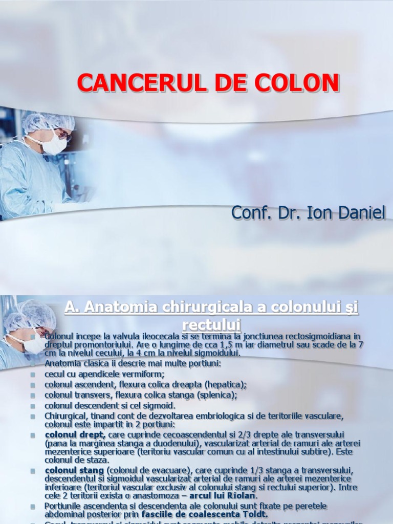 Cancerul de Colon - Curs | PDF