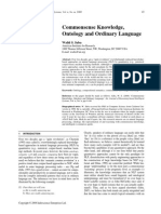 Commonsense Knowledge, Ontology and Ordinary Language