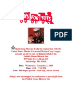 Quinebaug Lodge Italian Buffet & Toys for Tots Drive