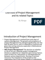Overview of Project Management and Its Related Topics: by Illango