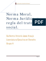 Norma Moral, Norma Jurídica, y Regla Del Trato Social