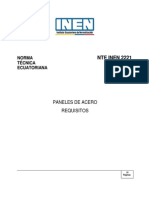 NORMA NTE INEN 2221 Paneles de Acero Proyecto Actualizacion - 30 de Junio