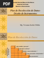 Plan de Recolección de Datos-Diseño de Instrumentos