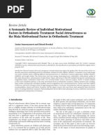 Download A Systematic Review of Individual Motivational Factors in Orthodontic Treatment - Facial Attractiveness as the Main Motivational Factor in Orthodontic Treatment by Cristina Sbrnea SN233244743 doc pdf