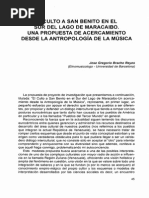 BRACHO, José. El Culto a San Benito en El Sur Del Lago