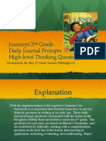 Journeys Unit 1 Blooms Journal Prompts
