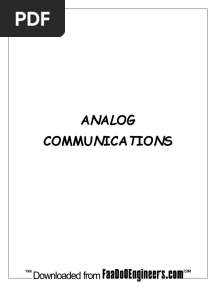 Analog Communications