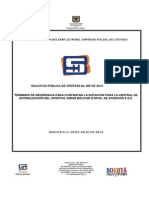 Terminos de Referencia Dotacion Esterilizacion 2014i006