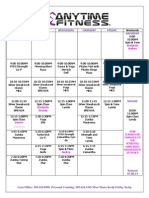 Main Class Schedule