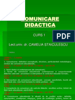 Comunicare Didactica - Curs 1
