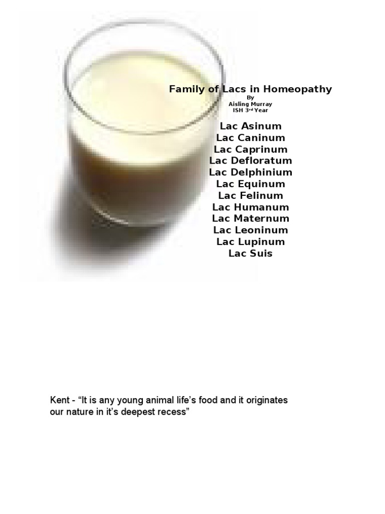 Lacs in Homeopathy Breast Milk Breastfeeding