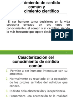 Conocimiento Común y Científico 2014