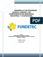 Diseño programa técnico en seguridad industrial