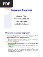 Sequence Diagrams: Massimo Felici Room 1402, JCMB, KB 0131 650 5899 Mfelici@inf - Ed.ac - Uk