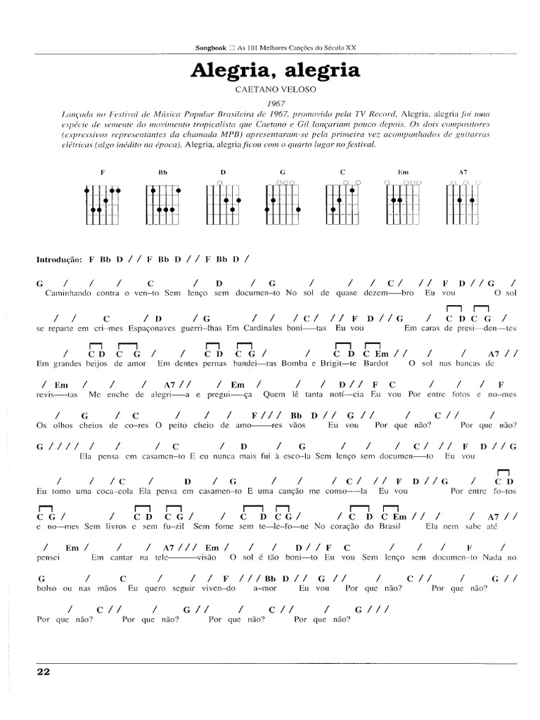 Alegria, Alegria - Caetano Veloso | PDF