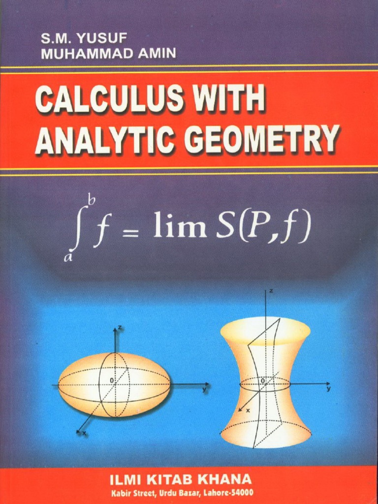 Calculus With Analytical Geometry by Sm. Yousaf | Teaching Mathematics