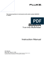 Fluke 8060A MultiMeter Instruction Manual