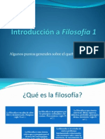 Introducción a Filosofía 1