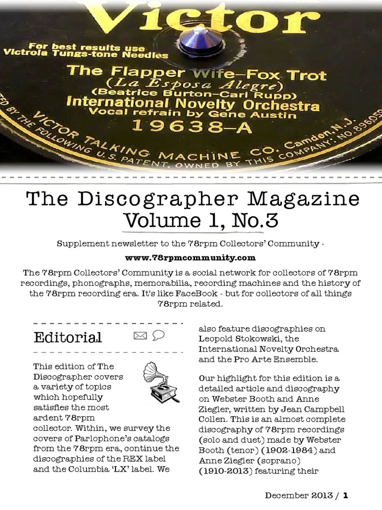 The Discographer - December 2013 - 3 | PDF | Gramophone Record
