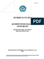 KD Geografi Kurikulum 2013 