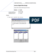 Matlab/Simulink Exercise: Digital Filter Design: 2 KHZ 3 KHZ R R F