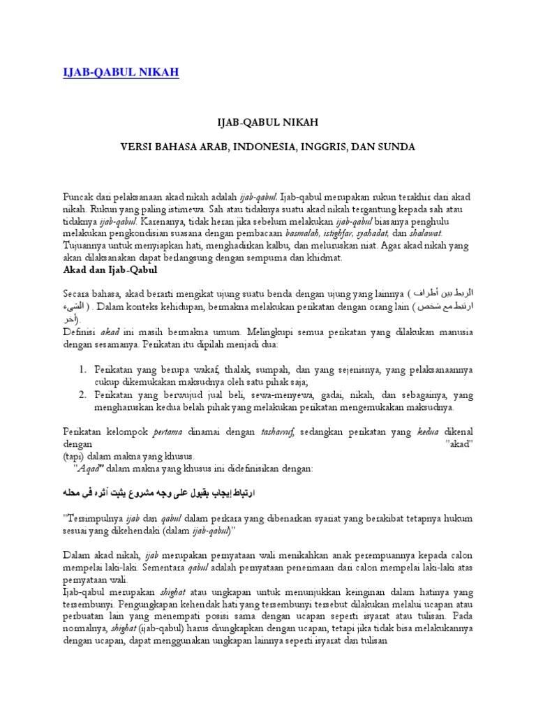 Ijab Kabul Pdf