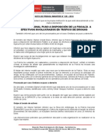 POLICÍA NACIONAL PUSO A DISPOSICIÓN DE LA FISCALÍA  A EFECTIVOS INVOLUCRADOS EN TRÁFICO DE DROGAS.doc