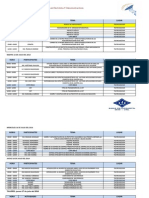 Horario de Las III Jornadas Estudiantiles de Ing en Electronica y Telecomunicaciones