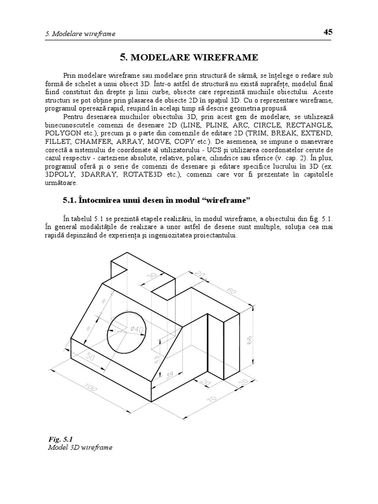 5 - Modelare Wireframe | PDF