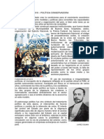 Argentina 1880-1916 – Política Conservadora