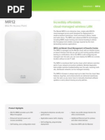 Meraki Datasheet MR12