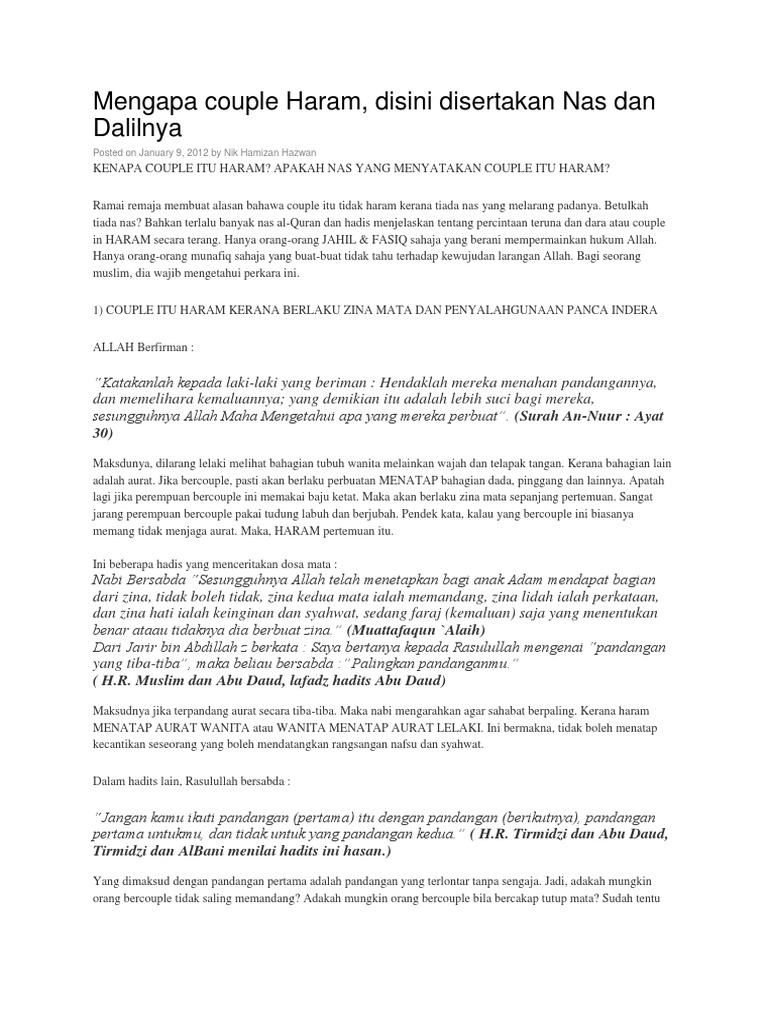 Mengapa Couple Haram Pdf