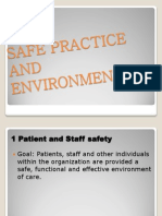 Safe Practice and Environment - Report