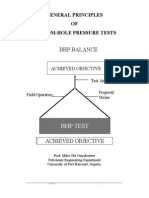 General Principles of Bottomhole Pressure Tests