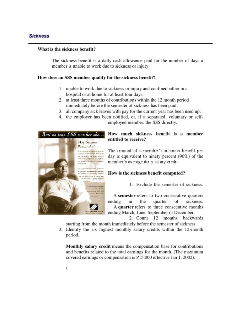 What Is The Sickness Benefit Employment Identity Document