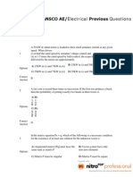 Electrical Sample Questions 