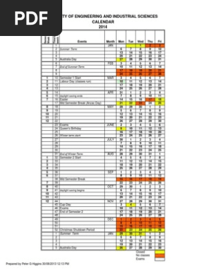 2014 Calendar