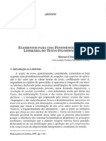 Elementosparaumafenomenologia Literáriado Texto Filosófico: Artigos