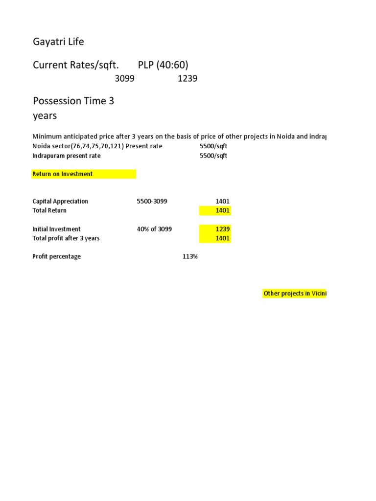 Life Return Sheet | PDF