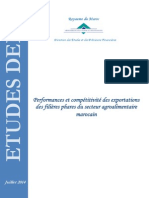 Note Performance Et Compétitivité Des Filières Phares de L'agroalimentaire - DEPF, Juillet 2014