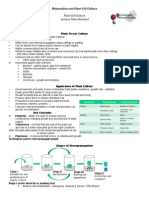 Plant Cell Culture Lecture Handout